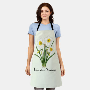 Tablier Fleurs de Narcisse de Décembre