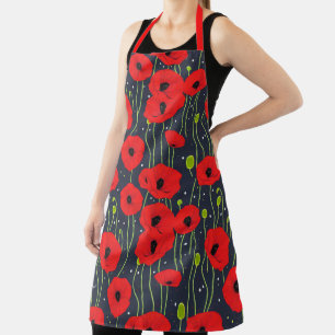 Tablier Fleurs de pavot