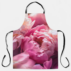Tablier Fleurs de pivoine rose comme arrière - plan d'art