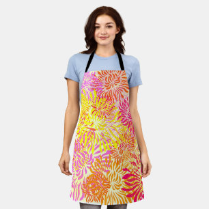 Tablier Fleurs de printemps florales aux couleurs vives Im
