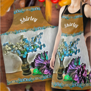 Tablier Fleurs de soie et de rousseur de maïs 2190