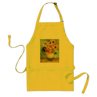 Tablier Fleurs de soleil dans un vase (F455) Van Gogh Art