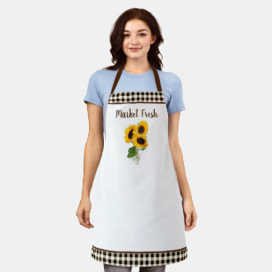 Tablier Fleurs de soleil fraîches du marché d'Apron