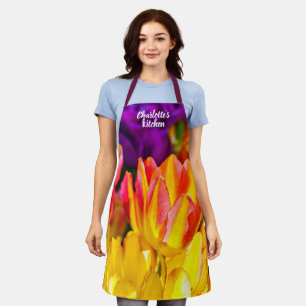 Tablier Fleurs de tulipes de charme