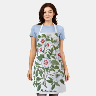 Tablier Fleurs d'Hibiscus Vintage par Basilius Besler
