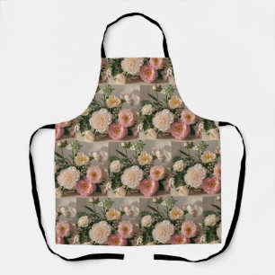 Tablier Fleurs d'inspiration vintage colorées