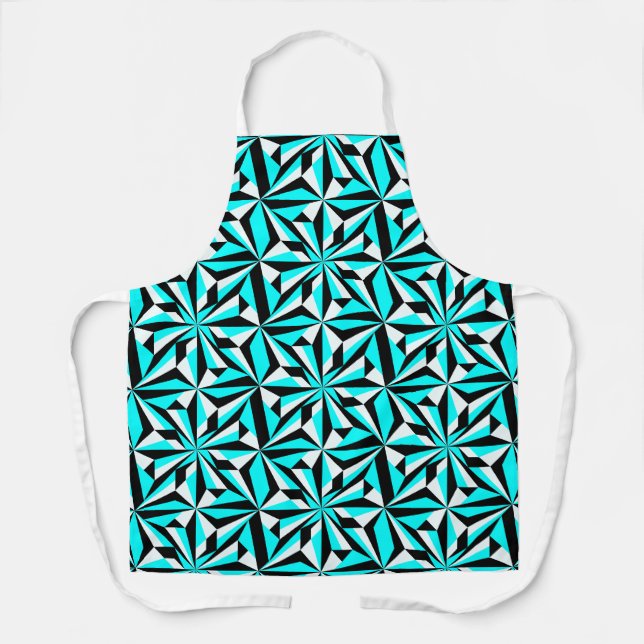 Tablier Fleurs du désert du sud-ouest en Turquoise (Recto)