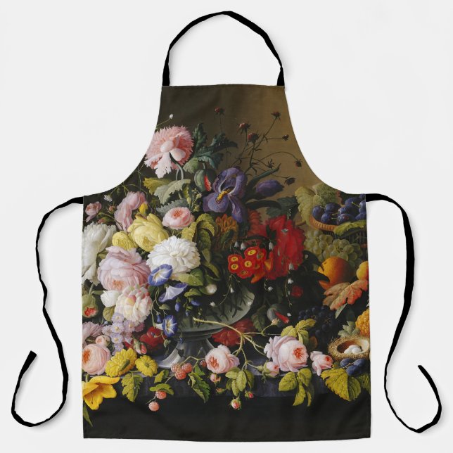 Tablier Fleurs et fruits vintages (Recto)