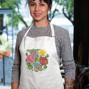 Tablier fleurs hongroises