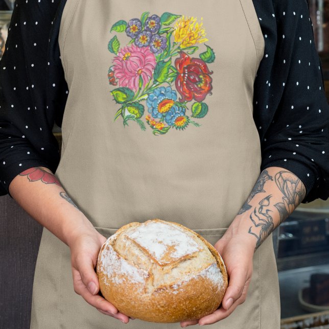 Tablier fleurs hongroises colorées (Créateur téléchargé)