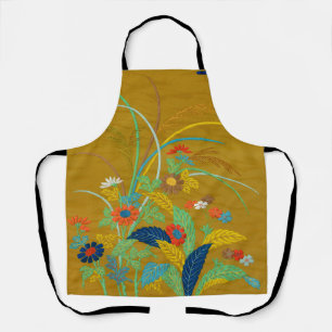 Tablier Fleurs Japonaises Vintage G.A. Audsley