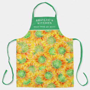 Tablier Fleurs jaunes
