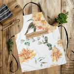 Tablier Fleurs Jaunes Modernes & Cadeau Personnalisé Kraft<br><div class="desc">Cette belle aquarelle moderne fleurie design avec des fleurs jaunes lumineuses et joyeuses disposées dans un joli bouquet. L'oeuvre est réalisée à l'aide du support délicat et translucide de l'aquarelle, qui donne aux fleurs une qualité douce et rêveuse. Le design peut être personnalisé avec un nom de votre choix, ce...</div>