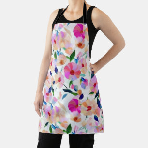 Tablier Fleurs Lucides Colorful Floral Apron