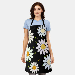 Tablier Fleurs marguerites Motif floral Fille pastel arc-e
