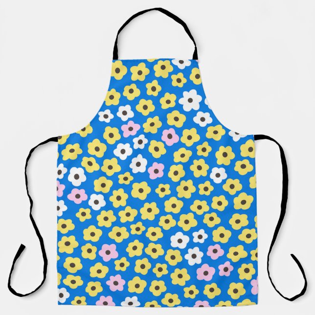 Tablier Fleurs mignonnes : motif de dessin animé sans soud (Recto)
