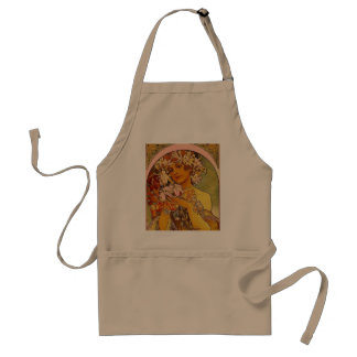 Tablier fleurs mucha