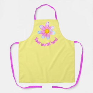 Tablier Fleurs personnalisées