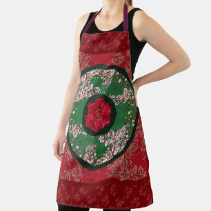Tablier Fleurs pour Noël