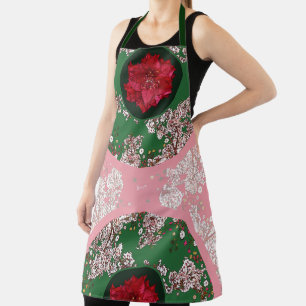 Tablier Fleurs pour Noël