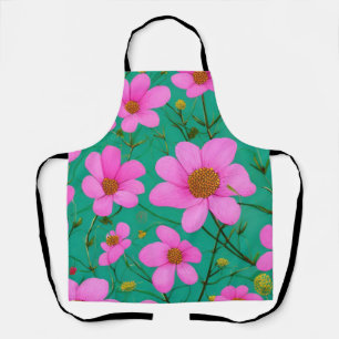 Tablier Fleurs roses
