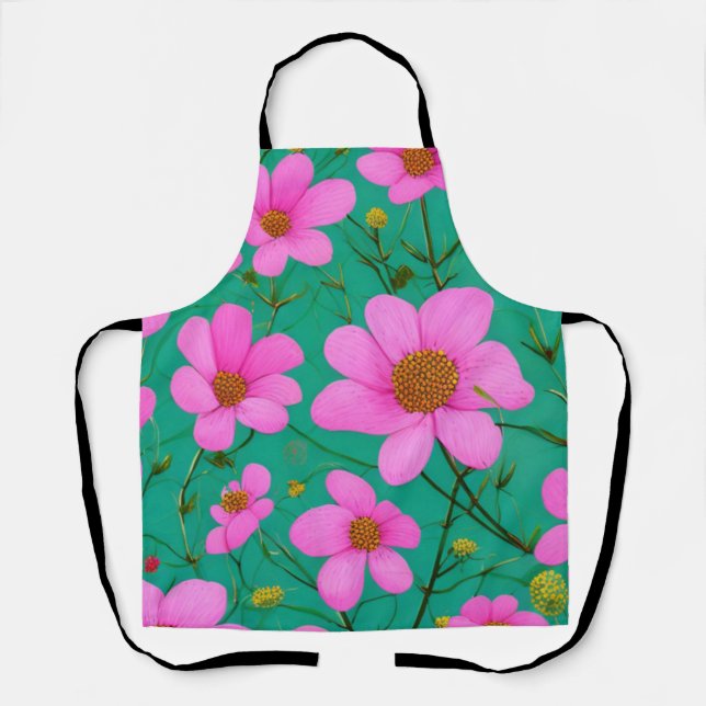 Tablier Fleurs roses (Recto)