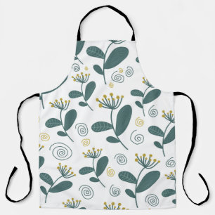 Tablier Fleurs sans coutures arrière - plan dans le style