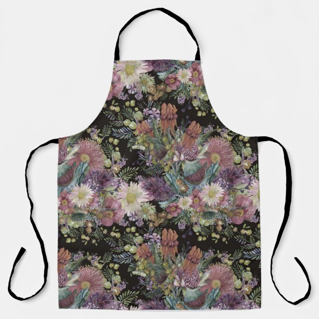 Tablier Fleurs sauvages australiens vintages (Recto)