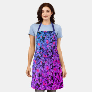Tablier Fleurs sauvages Chef Apron Purple & Pink Baking Ca