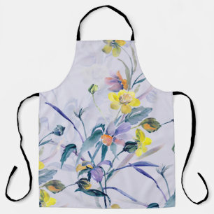 Tablier Fleurs sauvages de printemps Motif sans couture.