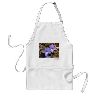 Tablier Fleurs Sauvages Violette à Pieds d'Oiseau III Cade