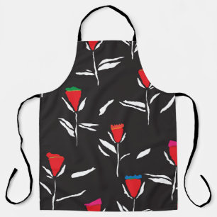 Tablier Fleurs stylisées : Elégance Motif Vintage