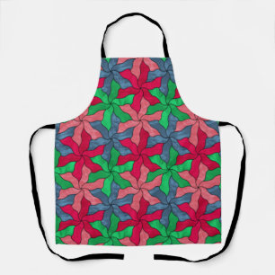 Tablier Fleurs Tessellées De Verre Tiré