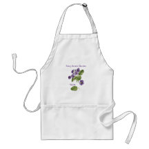 Fleurs violettes nom pourpre place Apron