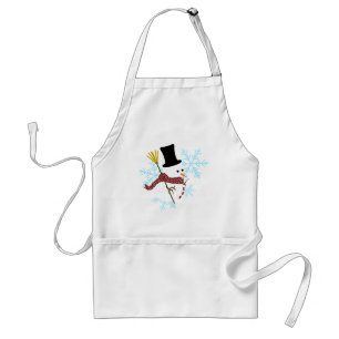 Tablier flocons de neige de bonhomme de neige