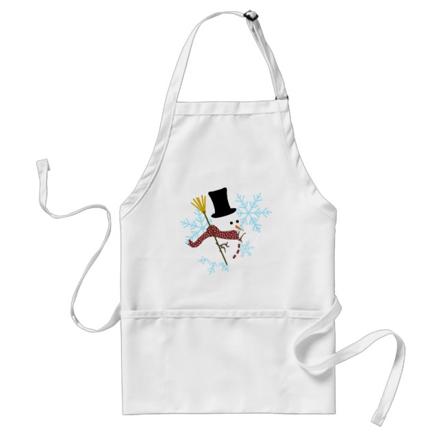 Tablier flocons de neige de bonhomme de neige (Devant)