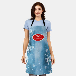 Tablier Flocons de neige Vacances Bleues
