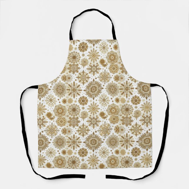 Tablier Flocons d'or (Recto)