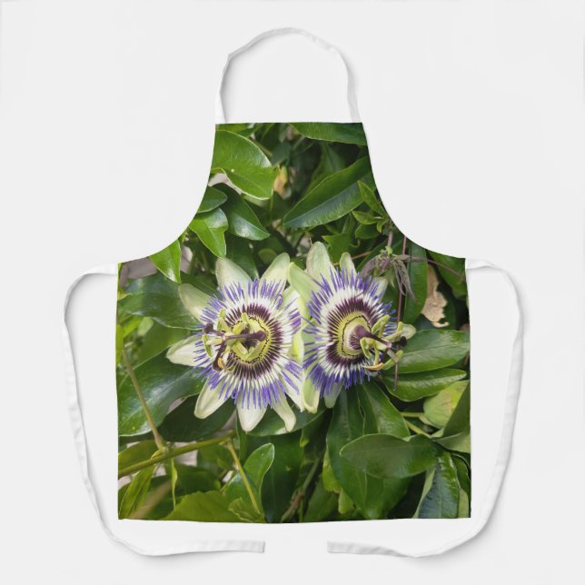 Tablier floral à fleur de la passion pourpre (Recto)