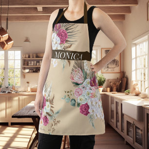 Tablier Floral Boho moderne