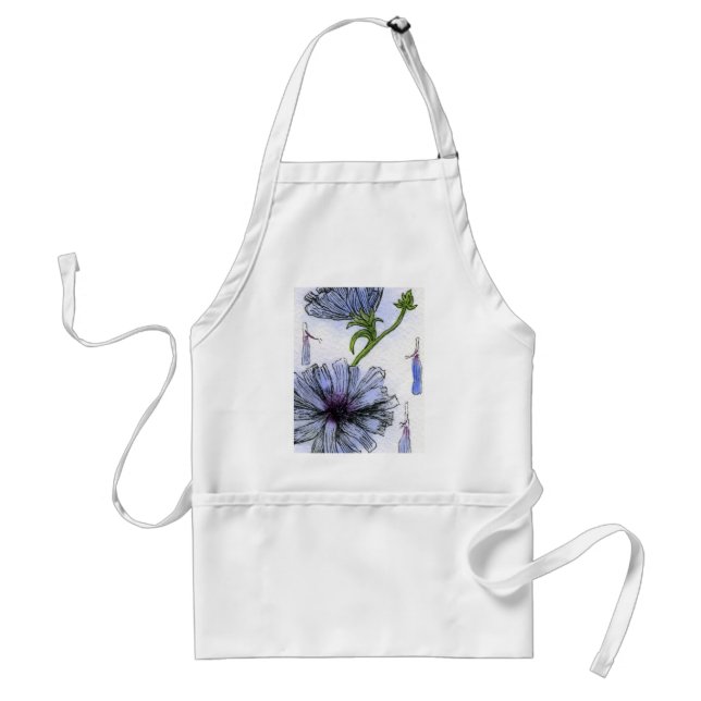 Tablier floral "chickory" (Devant)