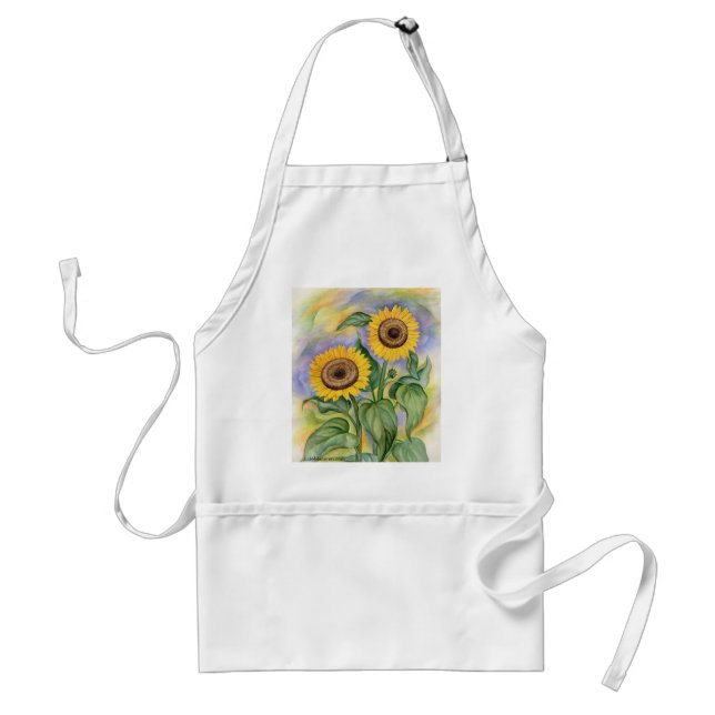 Tablier floral d'art de peinture de tournesol (Devant)