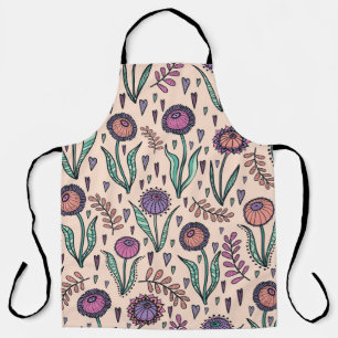 Tablier Floral des années 60 rétro : Motif de décoration