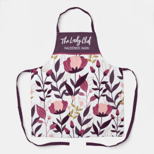 Tablier Floral d'été personnalisé fleurit femmes