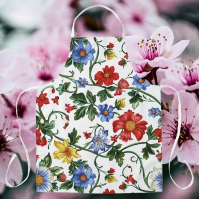 Tablier Floral 'Épanouissez-vous avec Audace' (Créateur téléchargé)