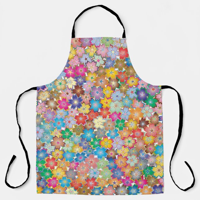 Tablier Floral flowers background pattern (Recto)