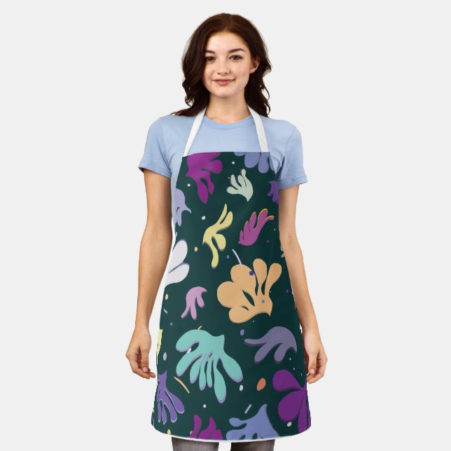 tablier floral moderne (Porté)