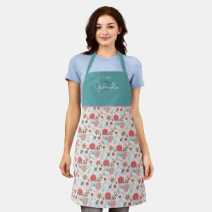 Tablier Floral peint