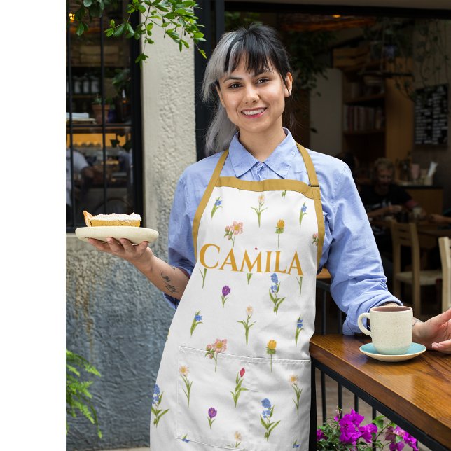 Tablier Floral Personnalisé (Créateur téléchargé)