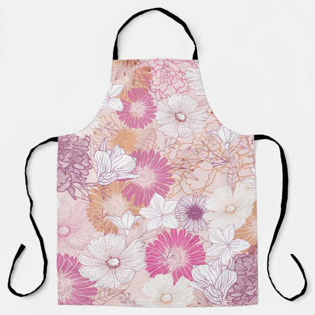 Tablier Floral Sans Couture  (Recto)